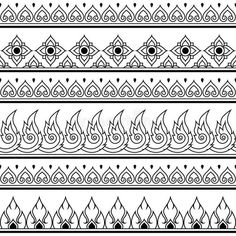 a black and white line art design with flames in the middle, on a white background