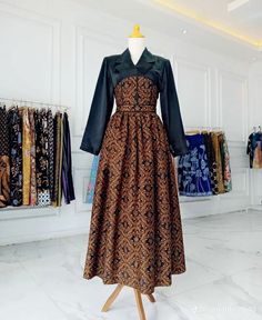 Batik Dress Modern Hijab, Indonesian Batik Dress, Dress Muslim Modern, Kebaya Modern Dress