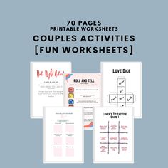 printable worksheets for couples and families to help them learn how to do their own activities