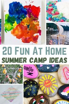 20 fun at home summer camp ideas that are perfect for the kids to make and do