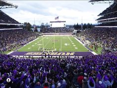 a football stadium filled with lots of people