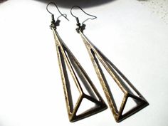 COUPON CODE: EARCANDY30 DURING CHECKOUT TO RECEIVE DISCOUNT.   Sexy long drop earrings. Ready to make a statement without saying a word? These Nickel Free Earrings, Long Drop Earrings, Free Earrings, Triangle Earrings, Earrings Long, Modern Earrings, A Word, Gorgeous Earrings, Long Earrings