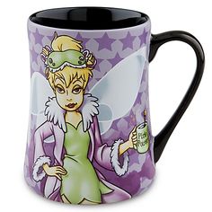 a coffee mug with a cartoon character painted on it