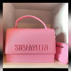 Imported Features A Stylish Solid Color Top Handle And Adjustable Crossbody Strap Detachable Zip Pouch 8 In. X 3 In. X 6 In. Steve Madden Bags, Zip Pouch, Crossbody Strap, Steve Madden, Top Handle, Shop My, Bag Lady, Pouch, Solid Color