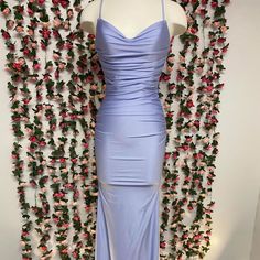 La Femme 27501 Periwinkle Size 0 Nwt Periwinkle Dress Aesthetic, Periwinkle Outfit, Prom Purple, Coral Prom Dress, Periwinkle Dress, Off Shoulder Long Dress, Organza Gowns, Prom Dresses Gowns, Dress Aesthetic