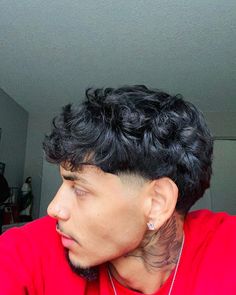 Taper Fade Long Hair, Mens Haircuts Thick Hair, Male Haircuts Curly, Haircut Selfie, Beard Barber, Photo Hijab