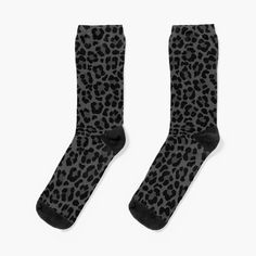 Super soft all-over printed knit socks with extra cushioning in the sole. Suitable for men and women. Black Leopard Print Pattern Leopard Print Pattern, Grey Socks, Grey Leopard, Print Socks, Leopard Skin, Cat Socks, Skin Pattern, Black Leopard Print, Black Leopard