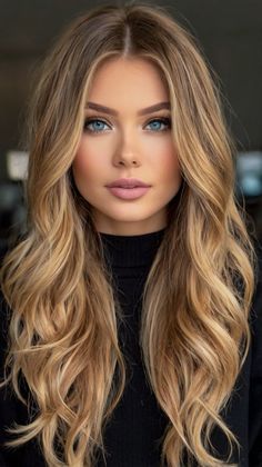 Long Hairstyles Long Blonde Naturally Curly Hair, How To Get Big Curls For Long Hair, Big Waves Hairstyle, Big Volume Curls Long Hair, Long Hair Curled Hairstyles, Long Hair Loose Curls, Curled Hairstyles For Long Hair, Loose Curls Long Hair, Money Blonde