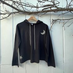 Star Hoodie, Crystal Moon, Moon And Star, Moon Star, Hanging Dryer, Stars And Moon, Hand Wash, Moon