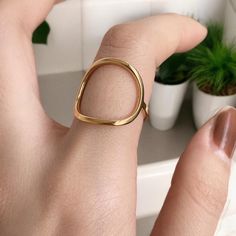 Minimalist Dainty Open Circle Ring | Gold/Silver | Thin Geometric Statement Jewelry for Women | Modern Dainty Band About Us We offer beautifully crafted, high-quality jewelry sourced from around the globe 🌍, delivered straight from our suppliers, allowing us to provide exceptional pieces at fair prices without extra markups. 💎 Why Buy From Us? Minimalist & Elegant: This dainty open circle ring is the perfect choice for those who love simple, modern designs. ✨ Gold or Silver Options: Crafted fr Open Circle Ring, Dainty Band, Ringe Gold, Circle Ring, Unique Ring, Ring Gold, Jewelry For Women, High Quality Jewelry, Rings Statement