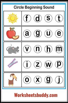 a worksheet for beginning and ending sounds with the letter o on it, which includes