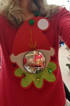 Easy DIY Ugly Christmas Sweater Easy Diy Ugly Christmas Sweater, Easy Ugly Christmas Sweater, Ugly Christmas Sweater Diy, Christmas Sweater Diy, Homemade Ugly Christmas Sweater, Ugly Christmas Sweater Diy Funny, Ugly Christmas Sweater Outfit, Diy Christmas Sweater, Ugly Christmas Sweater Contest