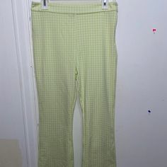 Green And White Checkered Pants, High Waisted, Wide Leg. Never Worn Trendy Forever 21 Bottoms With Elastic Waistband, Forever 21 High-waisted Pants For Spring, Forever 21 High-waisted Spring Pants, Forever 21 Green High-waist Bottoms, Forever 21 High Waist Green Bottoms, Forever 21 High-waisted Summer Pants, Forever 21 Green Spring Bottoms, Forever 21 High-waist Spring Bottoms, Trendy Summer Pants By Forever 21