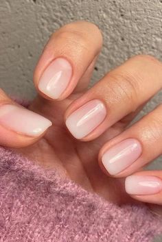 Natural Nail Shapes, Hottest Nail Trends, Ombre Gel Nails, Elegant Manicure, Short Gel Nails, Simple Gel Nails, Trends For 2024, White Nail Designs