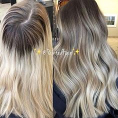 Grown Out Blonde Hair, Tmavý Blond, Blonde Dimension, Blended Blonde, Weave Ideas, Growing Out Hair, Kadeřnické Trendy, Hair With Highlights, Ombre Hair Blonde