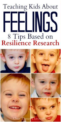 the cover of teaching kids about feelings and tips based on resilince research,