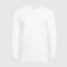 White Crew Neck Long Sleeve – True Classic White Crew Neck, White Long Sleeve Shirt, Crew Neck Tee, White Long Sleeve, Jersey Fabric, Long Sleeve Shirts, Crew Neck, White, Long Sleeve