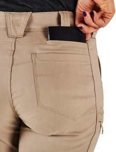 The 5.11 Tactical Women's Apex Pant was designed with input from female first responders and feature a comfort waistband, low profile cargo pockets, and extra rear pockets. The Flex-Tac mechanical stretch canvas delivers unimpeded mobility and supreme stain performance.Low-profile cargo pockets secure with a zipper closure and have internal magazine pockets, while waist pockets offer covert storage for flex-cuffs and a handcuff key hidden at the rear and inside bottom hem. The additional twin pockets at the rear will stow more magaziness or like-sized item and maintain a clean, unobtrusive profile when empty. The clip area of the pocket is reinforced with Nylon 6 for a long life of carrying a knife or EDC flashlight. Features: Regular - 32" Inseam Long - 34" Inseam 10 pockets Comfort waist Tactical Pants Women, Tactical Duffle Bag, Rocky Boots, Survival Accessories, Tactical Shirt, Tactical Shoes, Duty Gear, Tactical Clothing, Tactical Bag