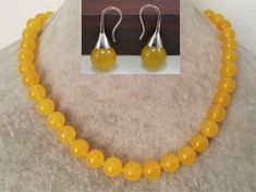 Welcome to my shop my dear friend. I hope you will like my jewelry, and most of my jewelry are made by myself. Please see the detail for this item: Pearl Jewelry: necklace set color: yellow Size: 10 mm length: choose, it's 17 inches in the pictures if you need other length, or color, all could contact me please! About shipping: I will send out your order in 1-3 business days from China. 1, To United States, will use US E-packet shipping service , usually will 7-15 business days to finish deliver Tiny Pearl Necklace, Pearl Necklace Wedding, Yellow Jade, Pearl Jewelry Necklace, Bracelet Earring Set, My Dear Friend, Jade Necklace, Agate Necklace, Elastic Bracelet