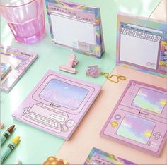 Pixel Kawaii, Pink Sticky Notes, Memo Sheets, Colorful Planner, Dream Note, Estilo Harajuku, Kawaii Games, Memo Notepad, Note Memo