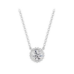 The Forevermark Tribute™ Collection celebrates the unique and brilliant women who wear it. Round Diamond Necklace, Wear It, Round Diamond, Round Diamonds, Diamond Necklace, White Gold, Gold, White