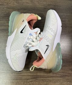 Nike Air Max 270 Custom, Cute Nike Shoes Air Max 270, Women's Nike Shoes, Air 270 Nike, 270 Air Max Shoes, Nike 270s, Wallpaper Nike, Air Maxes, Shoes Air Max