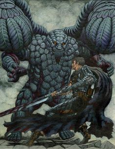 Berserk Art, Black Swordsman, Guts Berserk, Anime Drawing, Manga Covers