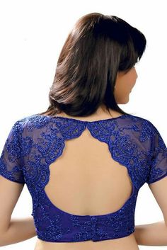 Lace Saree Blouse, Net Saree Blouse Designs, Lace Blouse Design, Blouse Back Neck, Latest Model Blouse Designs