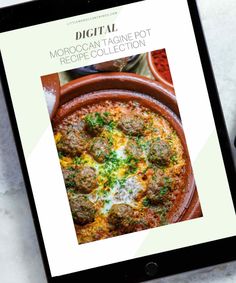 the digital recipe book is displayed on an ipad