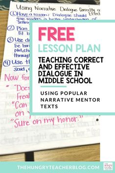 a free lesson plan for teaching corrective and effective middle school students using popular narrative mentor texts