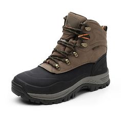 Great shopping ideas for NORTIV 8 Men Winter Snow Boots Outdoor Waterproof Ankle Leather Hiking Work Shoe, Fashion winter shoes Winter Boots Men Snow, Rubber Sole Boots, Hiking Winter, Warm Snow Boots, Waterproof Snow Boots, Waterproof Winter Boots, Mens Snow Boots, Ski Boots, Winter Snow Boots