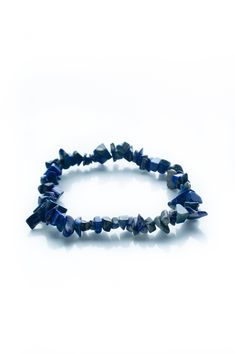 "In Arabic, Lapiz Lazuli means \"the stone of heaven,\" the Sumerians believed that in housed the Spirit of the deities and the Egyptians called it the stone of the Gods. It stimulates psychic ability, protects against and reverses psychic attacks, helps with easing migraines, insomnia and aids in healing the throat, larynx and thyroid. Lapiz Lazuli rapidly releases stress and brings peace, harmony and inner self-knowledge. It helps in bonding relationships, reveals inner truth, encorages honesty, the ability to speak one's truth, clarity, morality, compassion and expressing one's feelings and emotions.  Lapiz Lazuli represents the throat and third eye chakra. Lapiz Lazuli is the zodiac stone for: Taurus, Virgo, Libra, Sagittarius." Spiritual Lapis Lazuli Crystal Bracelet For Healing, Spiritual Lapis Lazuli Crystal Bracelet Gift, Blue Spiritual Beaded Bracelets With Stones, Spiritual Blue Beaded Bracelets With Stones, Psychic Ability, Psychic Attacks, Chip Bracelet, Zodiac Stones, Psychic Attack