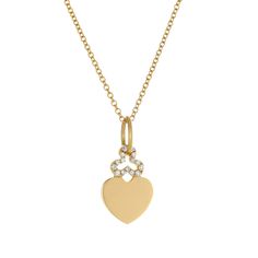 What do you want to keep close to your heart? Personalize our 'Hidden Heart' charm with a special photo, hidden on the reverse side. Adorned with a diamond trefoil motif. Details18K Gold Shiny Heart CharmWhite Diamonds9/16" x 5/16" Rings Chain, Ring Bracelet Chain, Round Locket, Oval Locket, Heart Motif, Locket Charms, Birthstone Gifts, Moon Charm, Queen Of Hearts