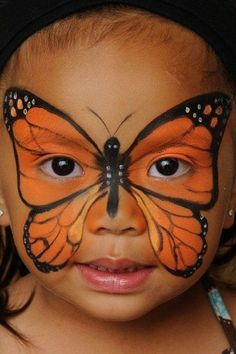 60 Extraordinary Face Painting Ideas Butterfly Face Paint, Butterfly Face, Kids Face Paint, Like A Butterfly, Face Painting Halloween, Face Painting Designs, Kids Makeup