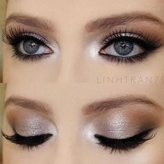 50 Stunning Eye Shadow Looks For Gorgeous Grey Eyes Amazing Wedding Makeup, Grey Makeup, Grey Eyes, Wedding Makeup Tips, Dramatic Eye Makeup, Magical Makeup