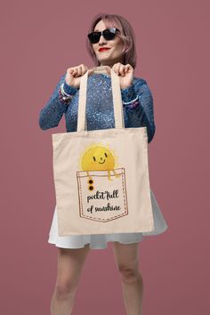 This 100% cotton bag comes in one size - 15" x 16"- perfect for everyday wear. The canvas material shows all designs in great colors. It's durable and will last for years. The bag features 20" handles (made from the same canvas), making it easy to carry even with a week's worth of shopping. .: 100% cotton canvas .: Heavy fabric (12 oz/yd² (406.9 g/m .: Sewn-in label .: Available in natural and black colors Fun Cotton School Bags, Casual Bags With Pockets For Gifts, Canvas Bags With Pockets As Gift, Casual Shoulder Bag With Pockets As A Gift, Casual Canvas Gift Bag, Cotton Bags With Pockets As Gifts, Casual Canvas Bag For Gift, Fun Cotton Tote Canvas Bag, Fun Cotton Canvas Bag For Everyday