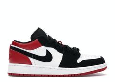 Check out the Jordan 1 Low Black Toe (GS) available on @StockX Nike Jordan Low, Jordan Air 1, Jordan Low, Buy Jordans, Wrestling Shoes, Fashion Shoes Sneakers, Jordan Air, New Nike Air, Air Jordan 1 Low