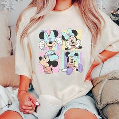 Adult Disney Shirts, Minnie Outfit, Minnie Mouse Shirt, Graphic Tee Vintage, Minnie Mouse Shirts, Minnie Shirt, Patches Shirt, Vintage Girl, Comfort Colors Shirt