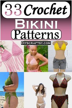 33 Crochet Bikini Patterns For Summer Wear - DIYs Craftsy Plus Size Crochet Swimsuit Pattern, Free Crochet Patterns For Bras, Crochet Bikinis Boho Pattern, Crochet Bikinis Free Patterns, Crochet Beach Outfit, Crochet Swimsuit Pattern Free, Crochet Bathing Suit Pattern, Crochet Lingerie Pattern, Crochet Swimsuits Pattern