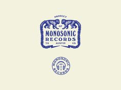 the logo for monosonic records, which is also used as an appliance