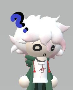 an animated character with a question mark on his head