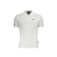 Timeless White Cotton Polo Shirt. Short-Sleeved Design With 2 Buttons. Elegant Embroidery Details Logo. Made From High-Quality Cotton. Versatile Understated Luxury. Material: 100% Cotton. Embroidered White Shirt For Workwear, Embroidered White Shirt For Work, White Embroidered Shirt For Workwear, White Embroidered Tops For Workwear, White Embroidered Top For Work, Classic Embroidered Polo Collar Top, Classic Embroidered Tops With Polo Collar, Elegant Embroidery, Understated Luxury