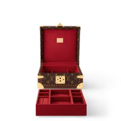 LOUIS VUITTON® - Coffret Joaillerie - Fusion Red Louis Vuitton Gifts, Louis Vuitton Official Website, Trunk Bag, Stole Scarf, Buckle Shoes, Monogram Bag, Fashion Jewelry Earrings, Color Rojo, Wallet Chain