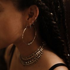 ❨ ❨ Rajasthan Traditional ❩ ❩ Large Hoops with twisted wire ornament in Sterling Silver 925 Size: 6,5 cm x 6,5 cm Grunge Piercings, Minimalism Outfit, Journey Design, Ear Cuff Piercing, Wire Ornaments, Large Silver Hoop Earrings, Twisted Wire, Jewelry Lookbook, Large Hoop Earrings