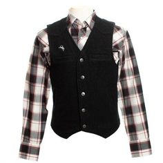 Wyoming Traders Men's Wyoming Wool Vest, VB1 Fitted Winter Vest With Snap Buttons, Classic Outdoor Vest For Fall, Classic Winter Vest With Snap Buttons, Classic Outdoor Vest, Fitted Western Style Winter Vest, Fitted Western Vest For Winter, Classic Fall Vest With Snap Buttons, Classic Sleeveless Vest For Outdoor, Fitted Western Style Vest Outerwear