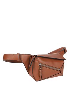 Leather pouch by Loewe. This item is in size UNI and the color is Modern Leather Pouch With Coin Pocket, Designer Leather Shoulder Bag With Coin Pocket, Modern Brown Soft Leather Belt Bag, Designer Brown Leather Pouch, Leather Pouch, You Bag, Calf Leather, Pouch, Leather