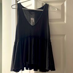 Nwt Urban Outfitters Gathered Tank Washed Gray Size Small Friendly Smoke Free Home Urban Outfitters Black Tank Top For Spring, Urban Outfitters Tops, Black Gray, Urban Outfitters, Black And Grey, Top Blouse, Blouses, Womens Tops, Grey