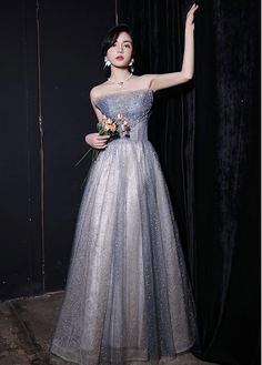 Prom Dress Luxury, Luxury Party Dress, Strapless Prom Dress, Luxury Party, Dress Luxury, Custom Dresses, Color Card, Game Character, Dress P