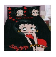 an image of a bed set with betty pop on it