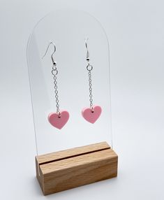 How about some earrings with a little heart? Literally. Well, two hearts... you get the drift, right? Our heart drop earrings make your heart drop in the best way. Laser cut and assembled by hand in the U.S.A. *Hypoallergenic and Nickel free* Gift Valentines Day, Him Gifts, For Him Gifts, Valentines Day Gifts, For Her Gifts, Valentines Day Gifts For Her, Heart Drop Earrings, Two Hearts, Pink Heart